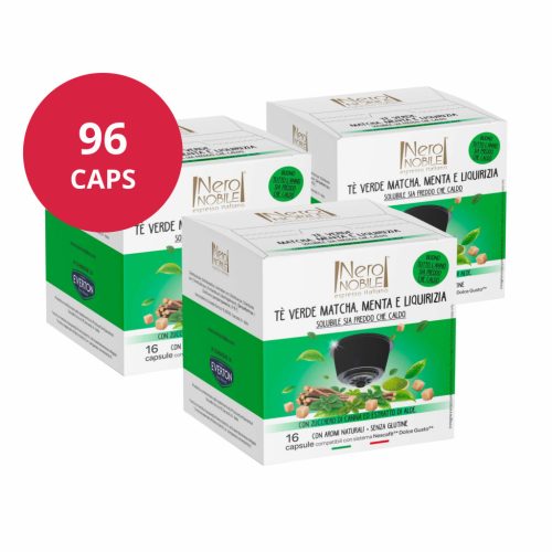 Thé vert Matcha Menthe 96 capsules pour Dolce Gusto