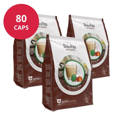 Cappuccino Vanille 80 capsules pour Dolce Gusto