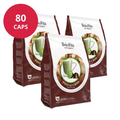 Cappuccino Pistache 80 capsules pour Dolce Gusto