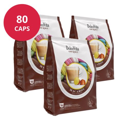 Cappuccino Macaron 80 capsules pour Dolce Gusto