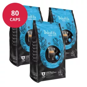 Décaféiné 80 capsules pour Dolce Gusto