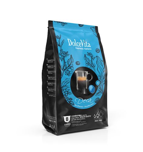 Décaféiné 8 capsules pour Dolce Gusto