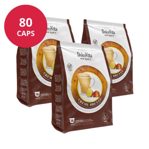 Crème Brûlée 80 capsules pour Dolce Gusto