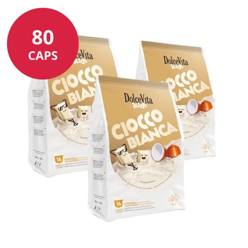 Chocolat blanc chaud 80 capsules pour Dolce Gusto