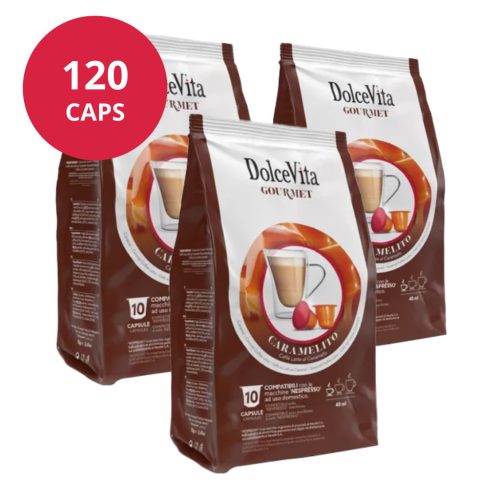 Cappuccino Caramel Dolce Vita 12x10 capsules pour Nespresso (120 capsules)