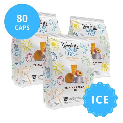 Thé glacé Pêche 80 capsules pour Dolce Gusto