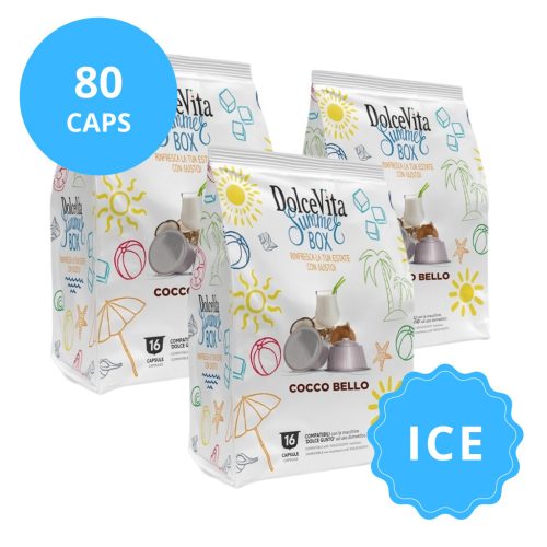 Cocco Bello Ice Dolce Vita 5x16 capsules pour Dolce Gusto (80 capsules)