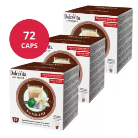 Cappuccino Vanille 72 capsules pour Dolce Gusto