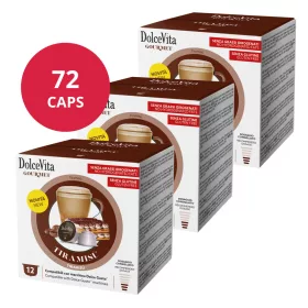 Cappuccino Tiramisu 72 capsules pour Dolce Gusto