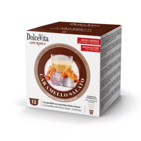 Cappuccino Caramel beurre salé 12 capsules pour Dolce Gusto
