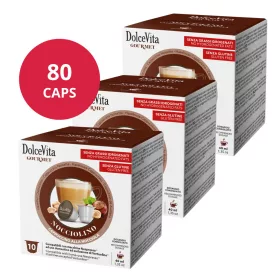 Cappuccino Crème de noisettes 80 capsules pour Nespresso