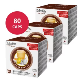 Crème brûlée 80 capsules pour Nespresso