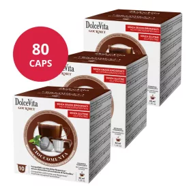 Chocolat chaud Menthe 80 capsules pour Nespresso