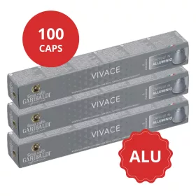 Vivace 100 capsules en aluminium pour Nespresso