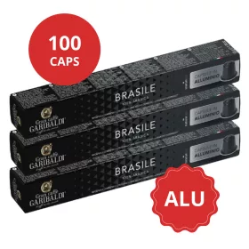 Brasile 100 capsules en aluminium pour Nespresso
