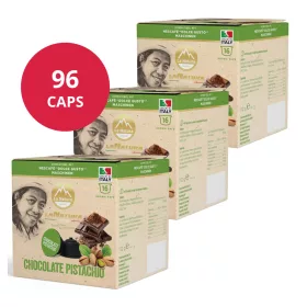 Chocolat chaud Pistache 96 capsules pour Dolce Gusto