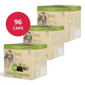 Cappuccino Macaron  Pistache 96 capsules pour Dolce Gusto