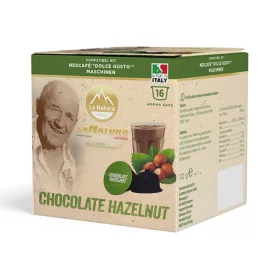 Chocolat chaud Noisette 16 capsules pour Dolce Gusto