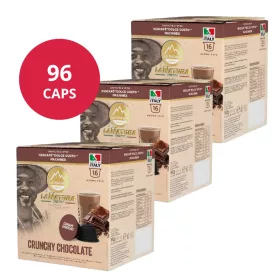 Chocolat chaud Crunchy 96 capsules pour Dolce Gusto