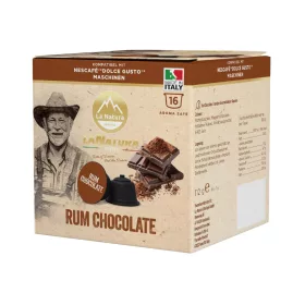 Chocolat chaud saveur Rhum 16 capsules pour Dolce Gusto