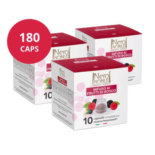 Infusion Fruits des bois 180 capsules pour Nespresso