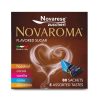 Novaroma sucre aromatisé 5g x 80 bûchettes - 5 saveurs (cannelle, cacao, vanille, anis, noisette) 400g